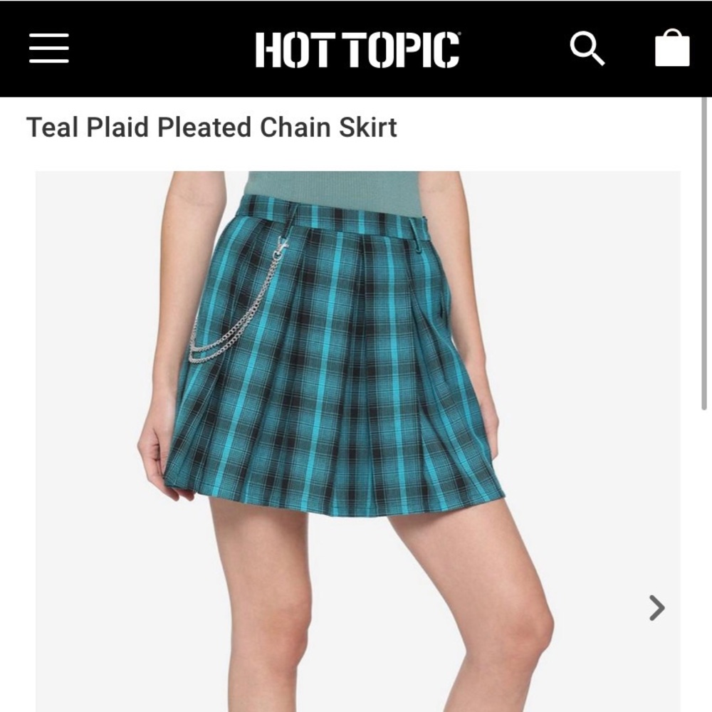 Blue Plaid Skirt - Hot Topic